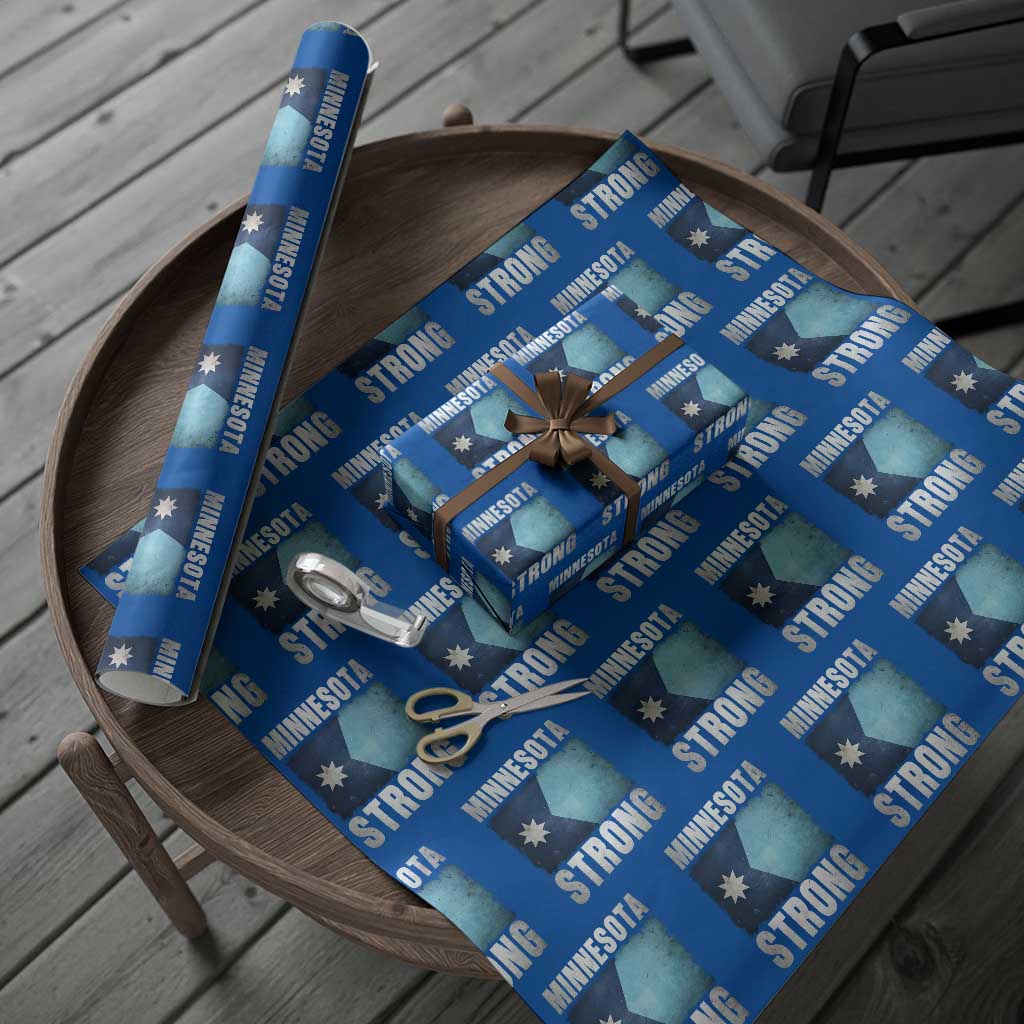 Minnesota Strong Wrapping Paper Roll MN State Pride Community Resistance TS11 Blue Print Your Wear