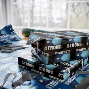 Minnesota Strong Wrapping Paper Roll MN State Pride Community Resistance TS11 Black Print Your Wear