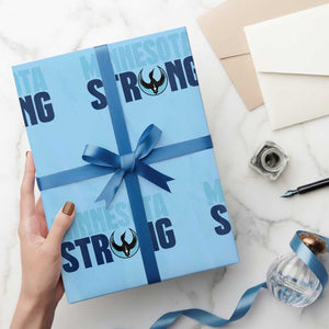 MN State Bird Loon Wrapping Paper Roll Minnesota Strong Pride TS12 Light Blue Print Your Wear