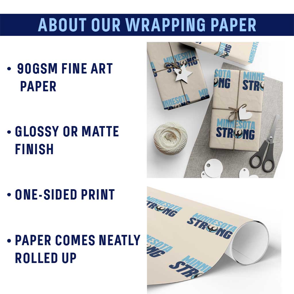 MN State Bird Loon Wrapping Paper Roll Minnesota Strong Pride TS12 Print Your Wear