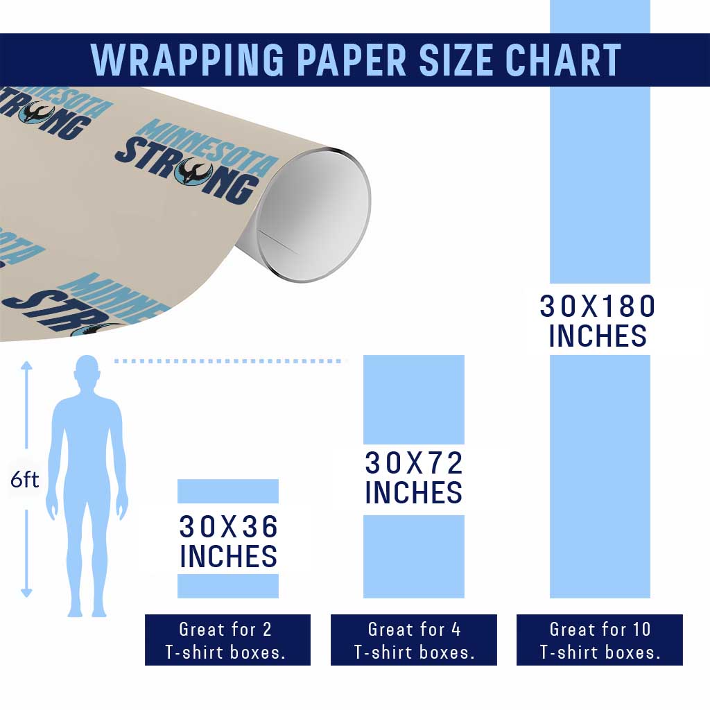 MN State Bird Loon Wrapping Paper Roll Minnesota Strong Pride TS12 Print Your Wear