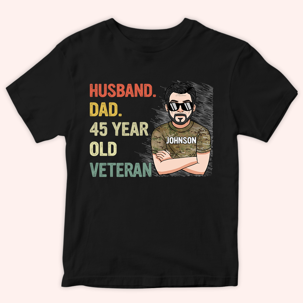 Personalized Veteran T Shirt Veteran Dad Legend CTM Youth Custom - Printyourwear