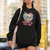 Funny Anti Valentines Hoodie Love In The Air Floral Skull TS02 Printyourwear