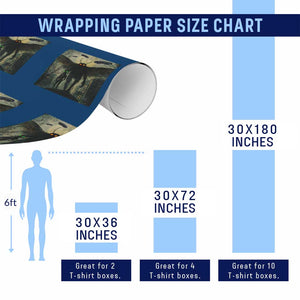Mothman Aliens Wrapping Paper Roll Funny Cryptid Alien UFO TS10 Print Your Wear