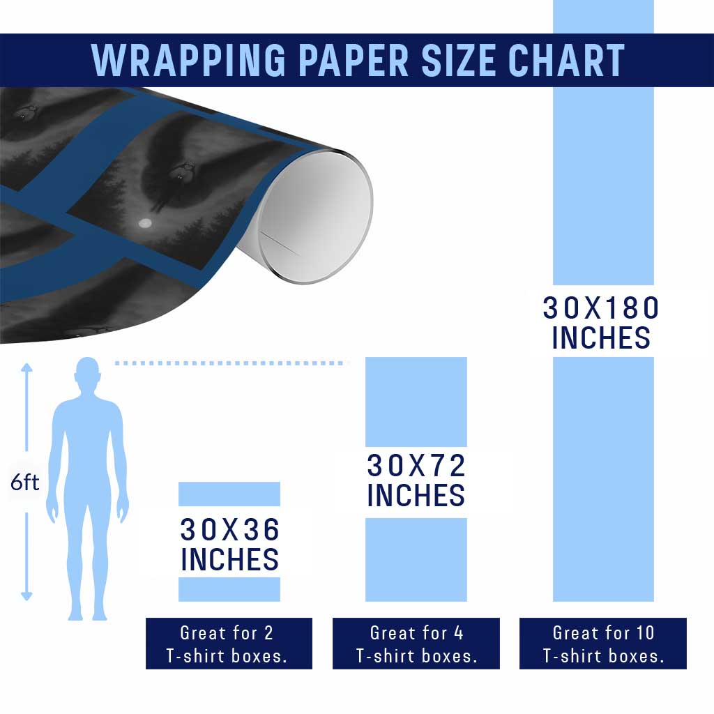 Mothman Wrapping Paper Roll Horror Poster Halloween Cryptid Lover TS10 Print Your Wear