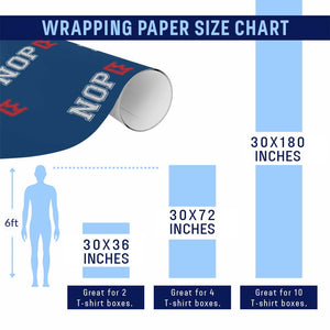 No Kings Wrapping Paper Roll In America Protest TS10 Print Your Wear