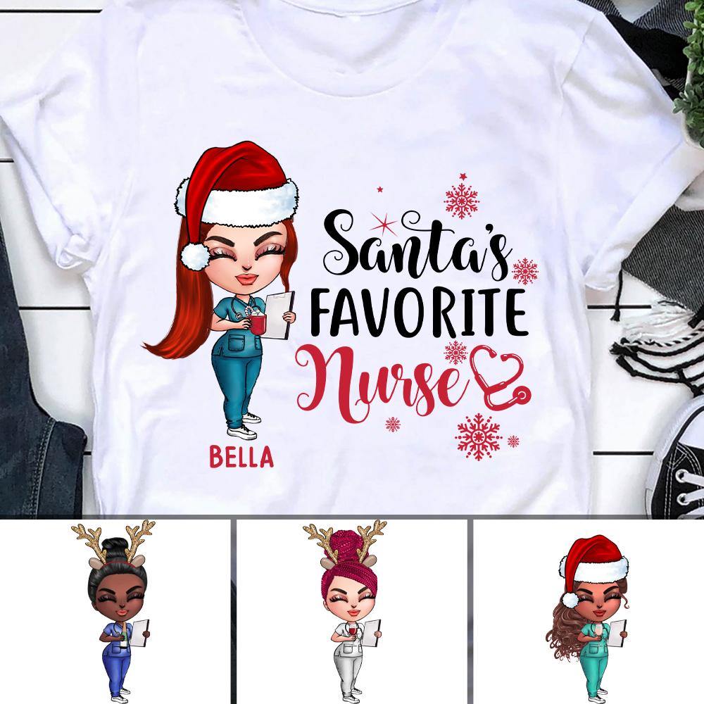 Custom Jeep Shirt Nurse Santas Favorite Nurse CTM Youth Custom - Printyourwear