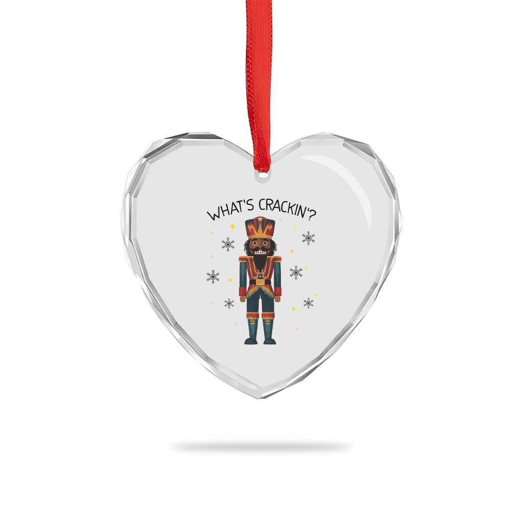 Nutcracker Christmas Heart Crystal Glass Ornament What Is Cracking TS14 Print Your Wear
