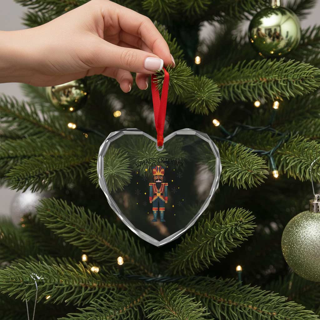 Nutcracker Christmas Heart Crystal Glass Ornament What Is Cracking TS14 Print Your Wear
