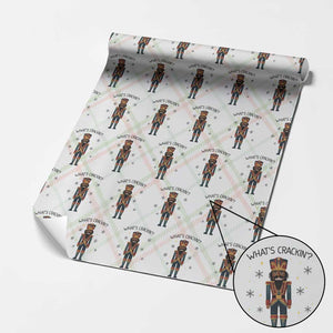 Nutcracker Christmas Wrapping Paper Roll What Is Cracking TS14 Christmas Plaid Print Your Wear