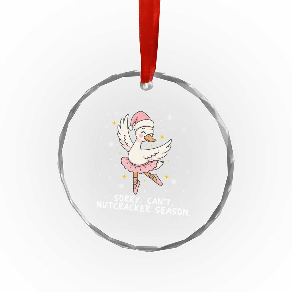 Nutcracker Goose Ballet Christmas Crystal Glass Ornament TS14 Print Your Wear