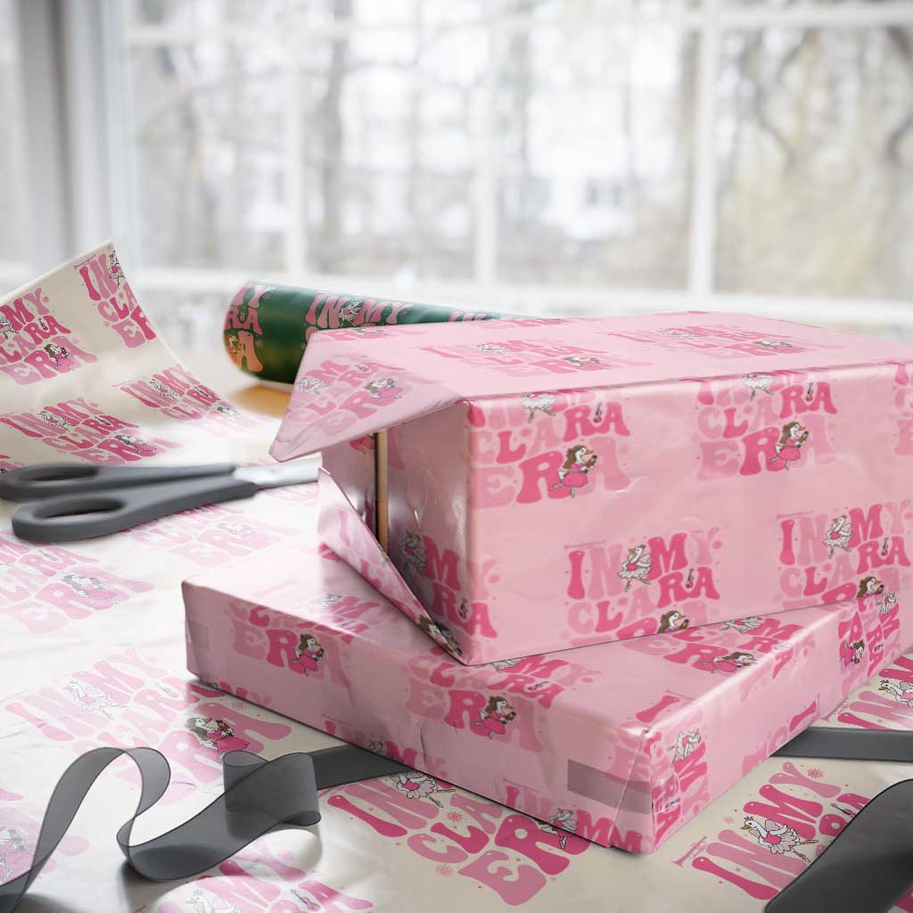 Nutcracker Goose Ballet Wrapping Paper Roll In My Clara Era TS14 Light Pink Print Your Wear