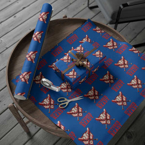 October Ready Wrapping Paper Roll Philadelphia Playoff Baseball Drip Graffiti TS10 Blue Print Your Wear