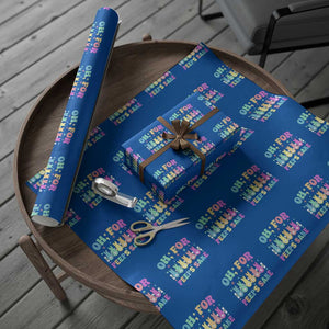 Oh For Peeps Sake Easter Bunny Wrapping Paper Roll TS10 Blue Print Your Wear
