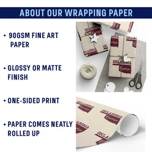 Oklahoma Boomer Wrapping Paper Roll TS10 Print Your Wear