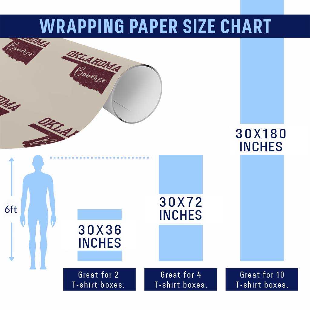 Oklahoma Boomer Wrapping Paper Roll TS10 Print Your Wear