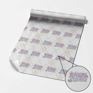 Pastel Nursing Student Medical School Gift Wrapping Paper Roll TS12 Christmas Plaid Print Your Wear