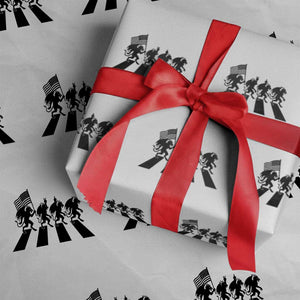 Patriotic Jersey Devil Wrapping Paper Roll New Jersey Cryptid Gift TS12 White Print Your Wear