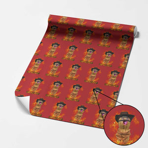 Peanut Goop Meme Wrapping Paper Roll Funny Bungulator TS10 Red Print Your Wear