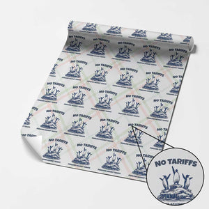 Penguins Against Tariffs Wrapping Paper Roll Resist Protest FDT Political TS14 Christmas Plaid Print Your Wear