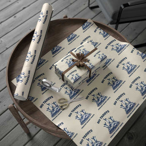 Penguins Against Tariffs Wrapping Paper Roll Resist Protest FDT Political TS14 Beige Print Your Wear