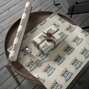 Penguins Against Tariffs Wrapping Paper Roll Resist Tariffs Subtle FDT Political Resistance TS14 Beige Print Your Wear