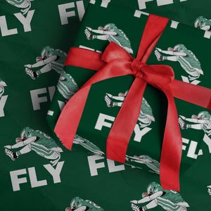 EF Game Day Wrapping Paper Roll Retro Sports Fan TS10 Green Print Your Wear