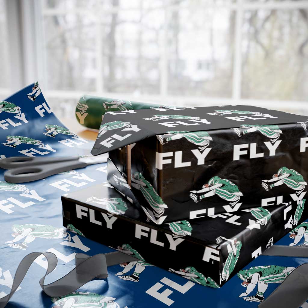 EF Game Day Wrapping Paper Roll Retro Sports Fan TS10 Black Print Your Wear