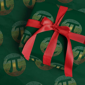 Pi Day Wrapping Paper Roll 3,14 Pi Number Retro Symbol Math Science TS11 Green Print Your Wear