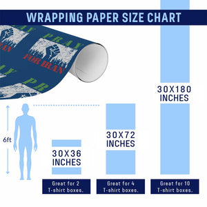 Pray For Iran Wrapping Paper Roll Support Iranian People Peace TS12 Print Your Wear