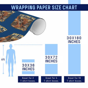 Punch The Monkey Wrapping Paper Roll Baby Monkey Punch Plush Hugging 90s Bootleg TS11 Print Your Wear