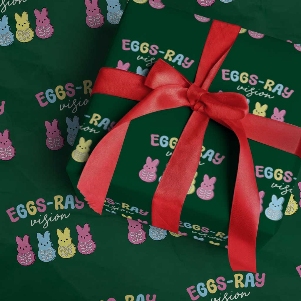 Radiology Easter Wrapping Paper Roll Eggs Ray Vision Xray Tech TS10 Green Print Your Wear