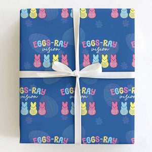 Radiology Easter Wrapping Paper Roll Eggs Ray Vision Xray Tech TS10 Royal Blue Print Your Wear