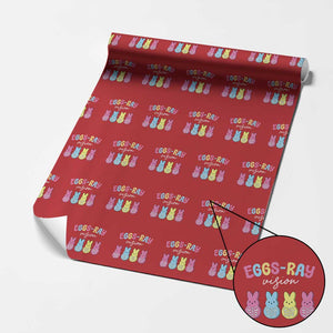 Radiology Easter Wrapping Paper Roll Eggs Ray Vision Xray Tech TS10 Red Print Your Wear