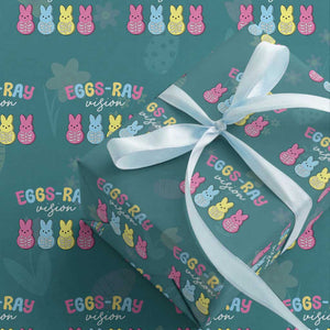 Radiology Easter Wrapping Paper Roll Eggs Ray Vision Xray Tech TS10 Teal Print Your Wear