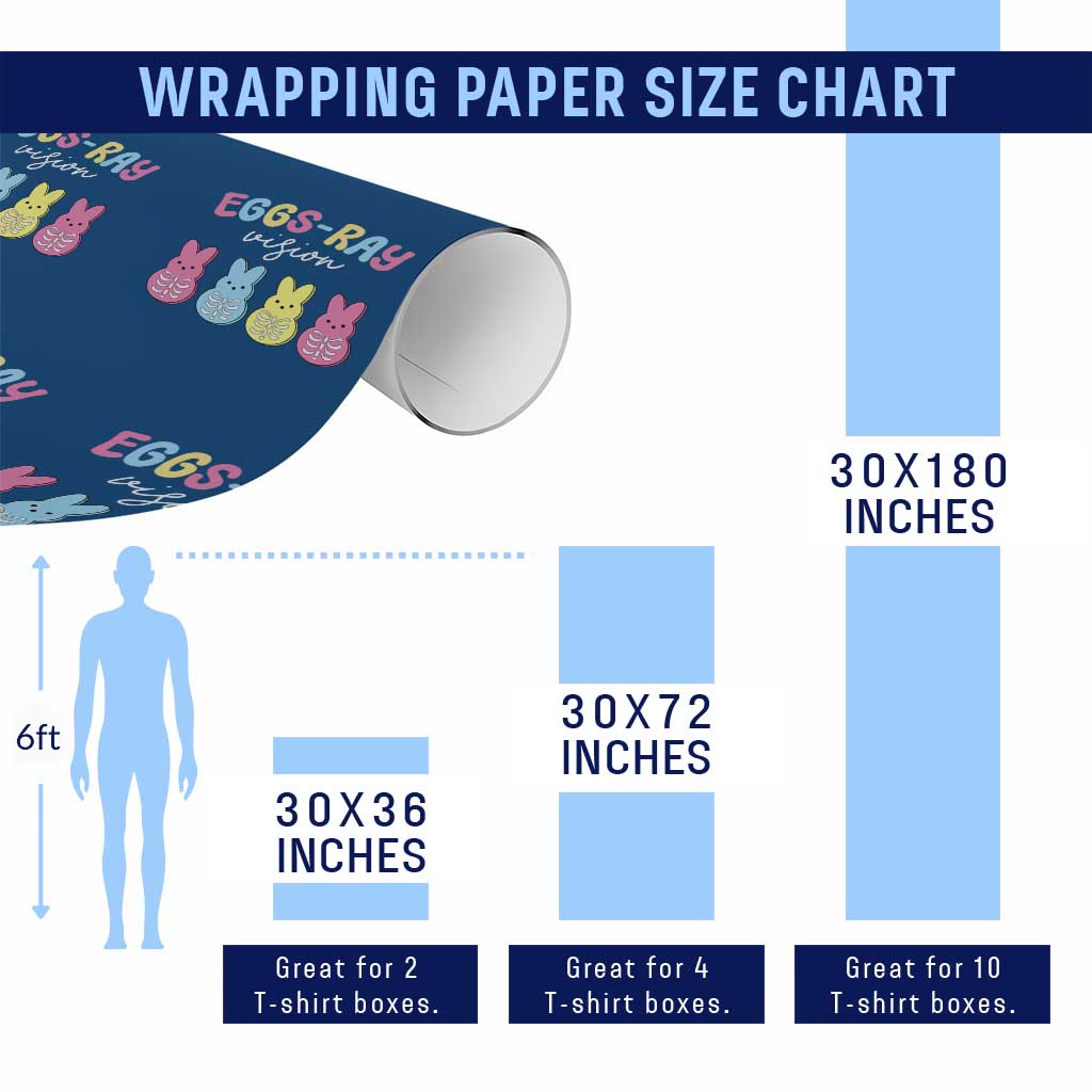 Radiology Easter Wrapping Paper Roll Eggs Ray Vision Xray Tech TS10 Print Your Wear