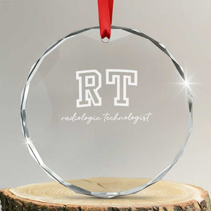 Radiology Technologist Crystal Glass Ornament RT Xray Rad Tech Gift TS10 Transparent Glass 3'' Circle Print Your Wear