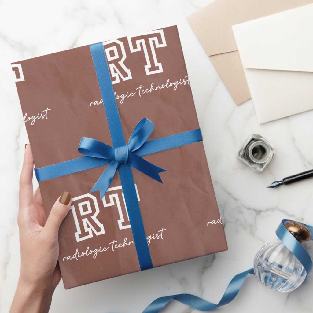 Radiology Technologist Wrapping Paper Roll RT Xray Rad Tech Gift TS10 Mocha Print Your Wear