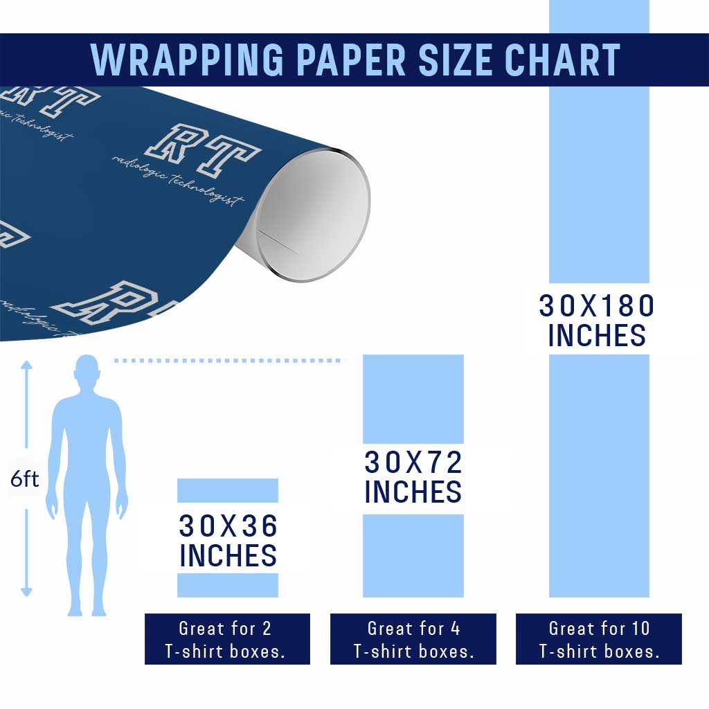 Radiology Technologist Wrapping Paper Roll RT Xray Rad Tech Gift TS10 Print Your Wear