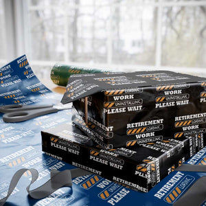 Retirement Loading Wrapping Paper Roll Work Uninstalling Soon To Be Retired Retiring TS10 Black Print Your Wear