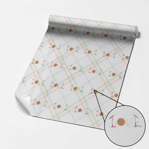 Retro Drummer Wrapping Paper Roll Drum Love Drums Drumline TS10 Christmas Plaid Print Your Wear