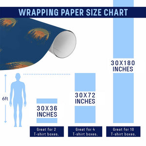 Retro Forest Trees Outdoors Nature Lover Wrapping Paper Roll TS11 Print Your Wear