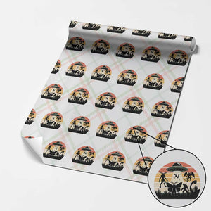 Retro Sunset Cryptid Squad Wrapping Paper Roll Cryptid Lover Gift TS12 Christmas Plaid Print Your Wear