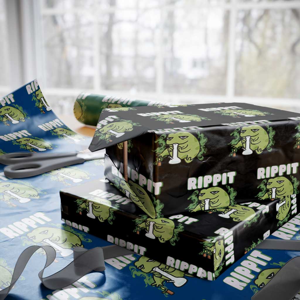 Rippit Frog Meme Wrapping Paper Roll Funny Stoner Bong Rip TS10 Black Print Your Wear