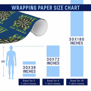 Saint Hat Tricks St Patricks Day Wrapping Paper Roll Darts Player Gift TS12 Print Your Wear