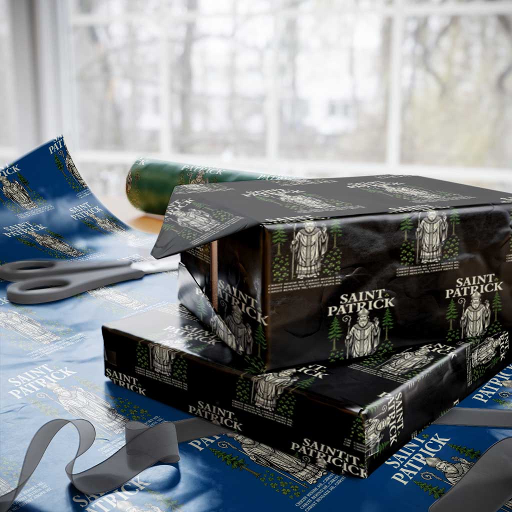 Saint Patrick Breastplate Prayer Wrapping Paper Roll Irish Christian Gift TS12 Black Print Your Wear