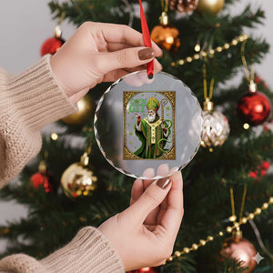 Saint Patrick Go'n Git Crystal Glass Ornament Funny St Patricks Day Snake Legend TS12 Print Your Wear
