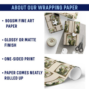Saint Patrick Go'n Git Wrapping Paper Roll Funny St Patricks Day Snake Legend TS12 Print Your Wear