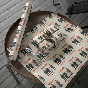 Same Shit Different Costume Wrapping Paper Roll Political Satire Anti Fascist TS02 Beige Print Your Wear