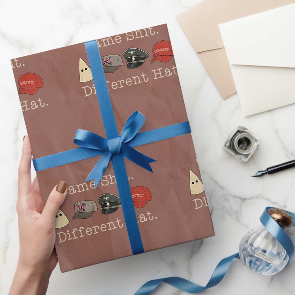 Same Shit Different Hat Wrapping Paper Roll TS02 Mocha Print Your Wear